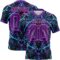 Custom Black Purple-Pink 3D Pattern Magic Mushrooms Over Sacred Geometry Psychedelic Hallucination Authentic Football Jersey