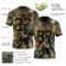 3DPattern7753-2 Custom Black Old Gold 3D Pattern Tropical Hawaii Jungle Leaves Authentic Football Jersey