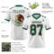 3DPattern7757-2 Custom White Kelly Green-Red 3D Pattern Mexico Authentic Football Jersey