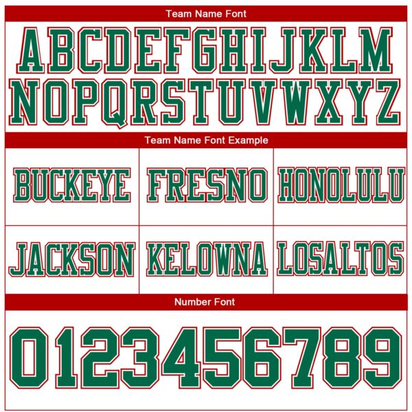 Custom White Kelly Green-Red 3D Pattern Mexico Authentic Football Jersey