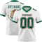 3DPattern7757 Custom White Kelly Green-Red 3D Pattern Mexico Authentic Football Jersey