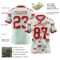 3DPattern7759-2 Custom Green Red-White 3D Pattern Christmas Authentic Football Jersey