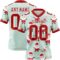 3DPattern7759 Custom Green Red-White 3D Pattern Christmas Authentic Football Jersey