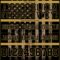 3DPattern7778-3 Custom Black Old Gold 3D Pattern American Flag Authentic Football Jersey