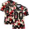 Custom Camo Black-Cream 3D Pattern Salute To Service Authentic Football Jersey