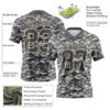 Custom Camo Steel Gray-Cream 3D Pattern Salute To Service Authentic Football Jersey