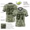 Custom Green Olive-Black 3D Pattern Dollar Authentic Football Jersey