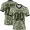 Custom Green Olive-Black 3D Pattern Dollar Authentic Football Jersey