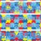 3DPattern7791-3 Custom Powder Blue White 3D Pattern Autism Supporter Awareness Puzzle Pieces Authentic Football Jersey