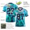 3DPattern7796-2 Custom Tie Dye Navy-White 3D Pattern Authentic Football Jersey