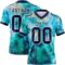 3DPattern7796 Custom Tie Dye Navy-White 3D Pattern Authentic Football Jersey