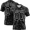 3DPattern7802 Custom Black White 3D Pattern Billiards Snooker 8 Ball Authentic Football Jersey