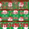 3DPattern7806-3 Custom Green Red-White 3D Pattern Christmas Authentic Football Jersey