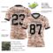 3DPattern7812-2 Custom Camo Black-White 3D Pattern Salute To Service Authentic Football Jersey