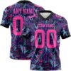 3DPattern7813 Custom Graffiti Pattern Pink Purple-Black 3D Pattern Creative Geometric Figures And Dots Authentic Football Jersey