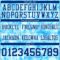 3DPattern7817-3 Custom Graffiti Pattern Thunder Blue-White 3D Pattern Scratch Authentic Football Jersey