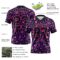 3DPattern7819-2 Custom Purple Black-Pink 3D Pattern Leopard Print Authentic Football Jersey