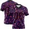 3DPattern7819 Custom Purple Black-Pink 3D Pattern Leopard Print Authentic Football Jersey