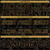 Custom Black Old Gold 3D Pattern Billiards Snooker 8 Ball Authentic Football Jersey