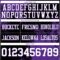 3DPattern8673-2 Custom Black White-Purple 3D Pattern Abstract Brush Stroke Authentic Football Jersey