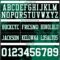 3DPattern8674-2 Custom Black White-Kelly Green 3D Pattern Abstract Brush Stroke Authentic Football Jersey