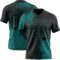 3DPattern8677 Custom Black Teal 3D Pattern Abstract Brush Stroke Authentic Football Jersey