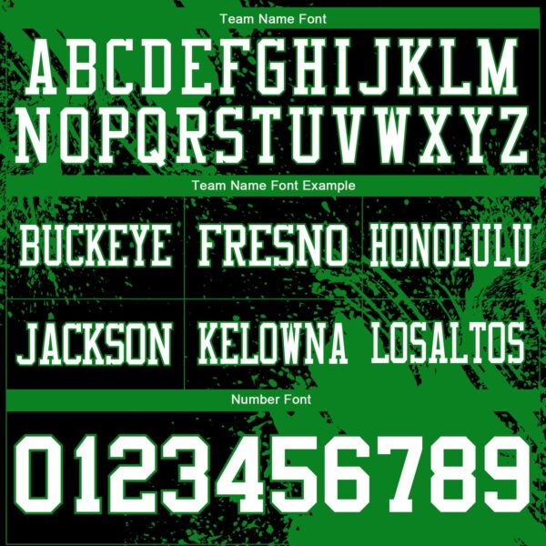 Custom Black White-Grass Green 3D Pattern Abstract Brush Stroke Authentic Football Jersey