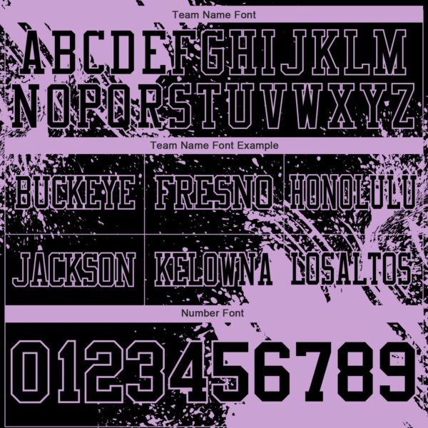 Custom Black Light Purple 3D Pattern Abstract Brush Stroke Authentic Football Jersey