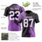 3DPattern8686-1 Custom Black White-Medium Purple 3D Pattern Abstract Brush Stroke Authentic Football Jersey
