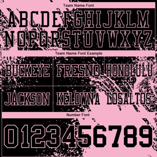 Custom Black Light Pink 3D Pattern Abstract Brush Stroke Authentic Football Jersey