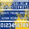 3DPattern8698-2 Custom Royal White-Gold 3D Pattern Abstract Brush Stroke Authentic Football Jersey
