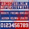 3DPattern8700-2 Custom Royal White-Red 3D Pattern Abstract Brush Stroke Authentic Football Jersey