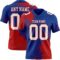 3DPattern8700 Custom Royal White-Red 3D Pattern Abstract Brush Stroke Authentic Football Jersey