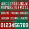 3DPattern8710-2 Custom Red White-Kelly Green 3D Pattern Abstract Brush Stroke Authentic Football Jersey