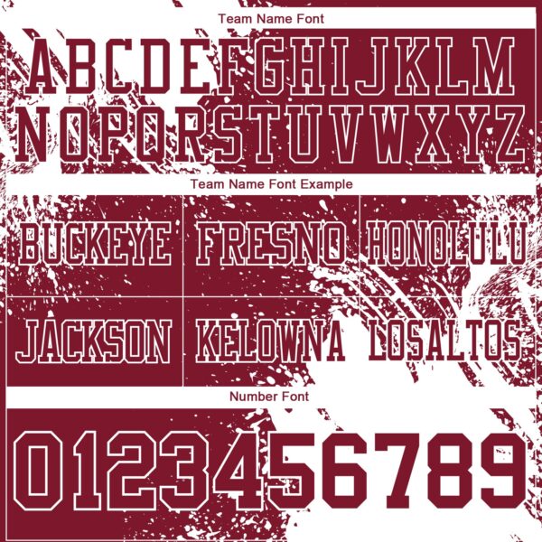 3DPattern8711-2 Custom Crimson White 3D Pattern Abstract Brush Stroke Authentic Football Jersey