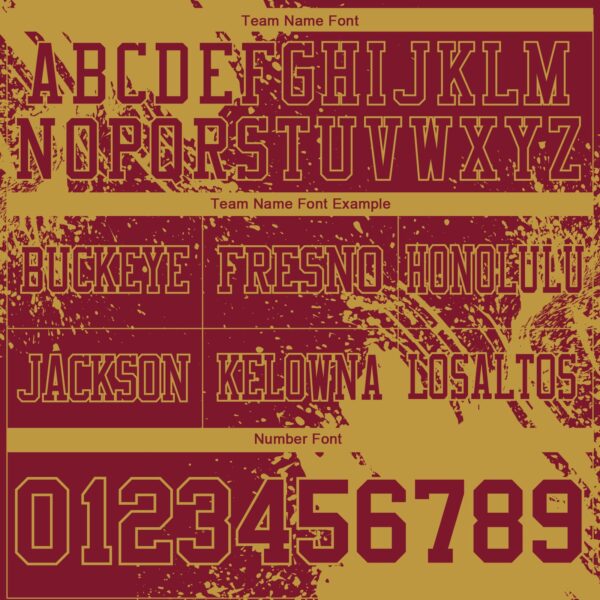 Custom Crimson Old Gold 3D Pattern Abstract Brush Stroke Authentic Football Jersey