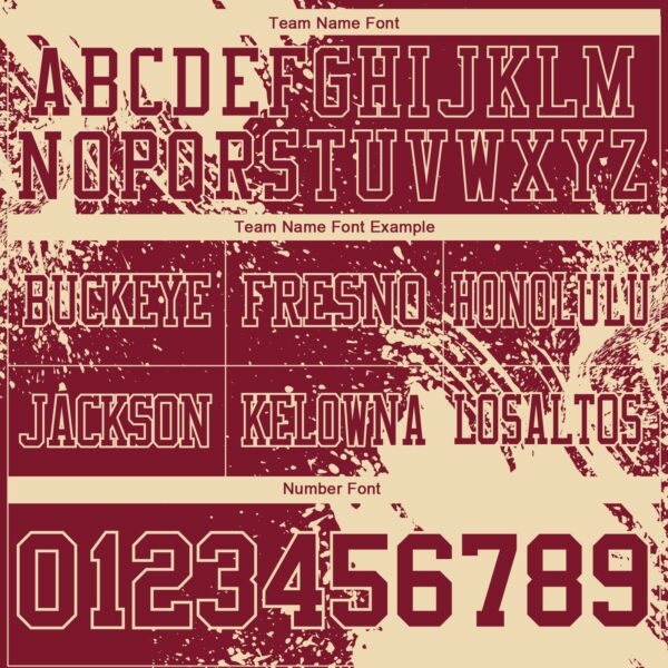 Custom Crimson Cream 3D Pattern Abstract Brush Stroke Authentic Football Jersey