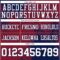 3DPattern8716-2 Custom Crimson White-Navy 3D Pattern Abstract Brush Stroke Authentic Football Jersey