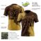 3DPattern8717-1 Custom Brown Old Gold 3D Pattern Abstract Brush Stroke Authentic Football Jersey