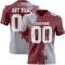 3DPattern8734 Custom Burgundy White-Gray 3D Pattern Abstract Brush Stroke Authentic Football Jersey