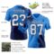 3DPattern8738-1 Custom Powder Blue White-Navy 3D Pattern Abstract Brush Stroke Authentic Football Jersey
