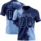 3DPattern8749 Custom Navy Light Blue 3D Pattern Abstract Brush Stroke Authentic Football Jersey
