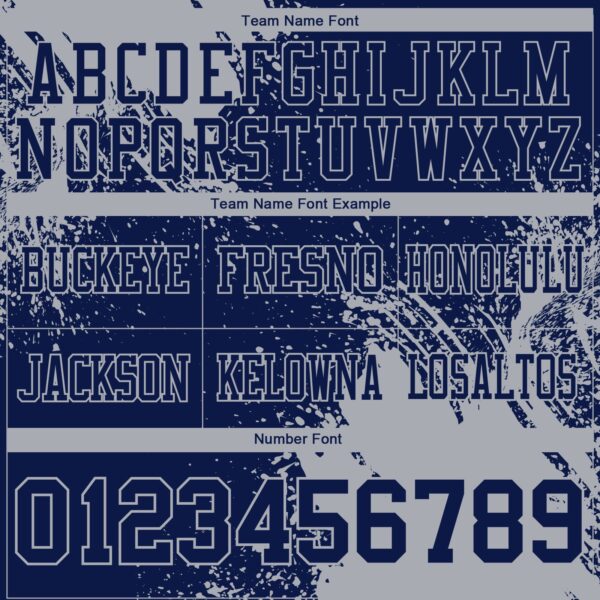 Custom Navy Gray 3D Pattern Abstract Brush Stroke Authentic Football Jersey