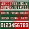 3DPattern8757-2 Custom Green White-Red 3D Pattern Abstract Brush Stroke Authentic Football Jersey