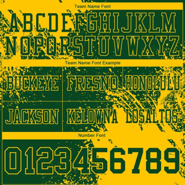 Custom Green Yellow 3D Pattern Abstract Brush Stroke Authentic Football Jersey