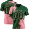 3DPattern8761 Custom Green Medium Pink 3D Pattern Abstract Brush Stroke Authentic Football Jersey