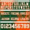 Custom Green White-Orange 3D Pattern Abstract Brush Stroke Authentic Football Jersey