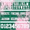 Custom Kelly Green White-Light Pink 3D Pattern Abstract Brush Stroke Authentic Football Jersey