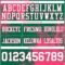 3DPattern8773-2 Custom Kelly Green White-Neon Pink 3D Pattern Abstract Brush Stroke Authentic Football Jersey