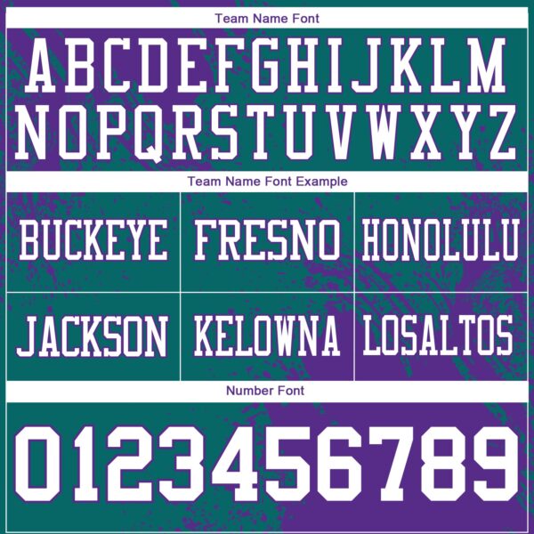 Custom Teal White-Purple 3D Pattern Abstract Brush Stroke Authentic Football Jersey